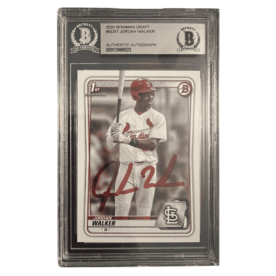 Jordan Walker 2020 Bowman Draft Autograph Rookie RC Card #BD-57