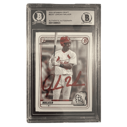 Jordan Walker 2020 Bowman Draft Autograph Rookie RC Card #BD-57