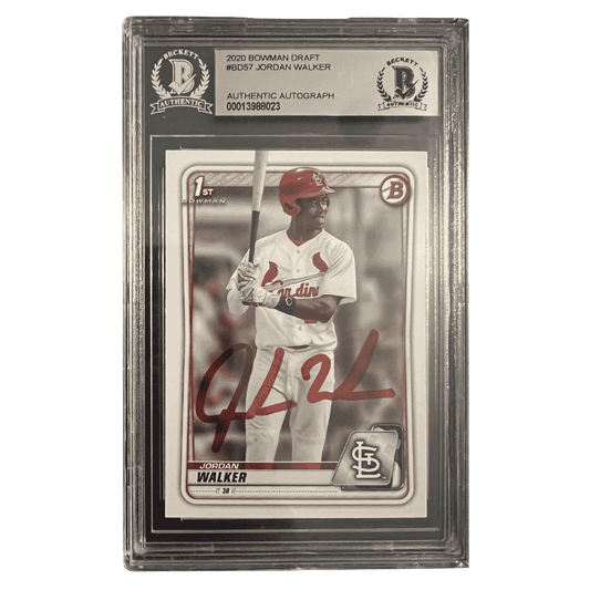 Jordan Walker 2020 Bowman Draft Autograph Rookie RC Card #BD-57