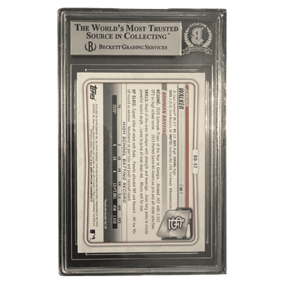 Jordan Walker 2020 Bowman Draft Autograph Rookie RC Card #BD-57