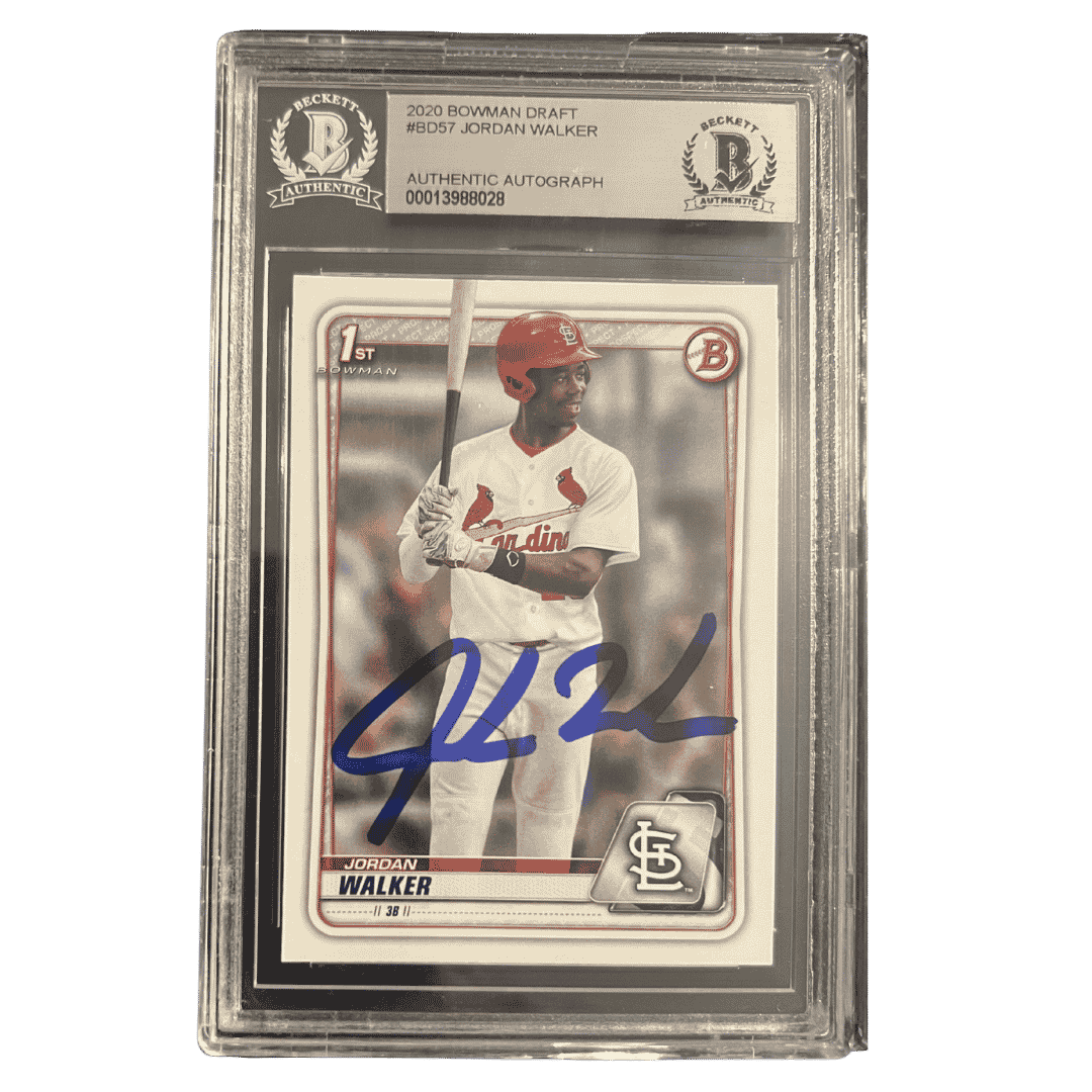 Jordan Walker 2020 Bowman Draft Autograph Rookie RC Card #BD-57