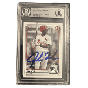 Jordan Walker 2020 Bowman Draft Autograph Rookie RC Card #BD-57