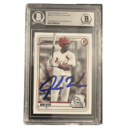 Jordan Walker 2020 Bowman Draft Autograph Rookie RC Card #BD-57