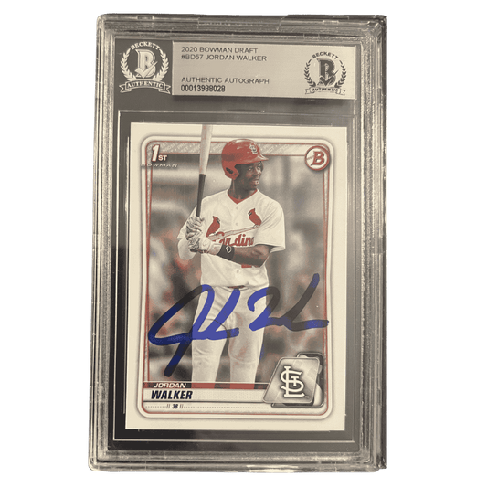 Jordan Walker 2020 Bowman Draft Autograph Rookie RC Card #BD-57