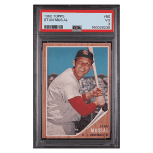 Stan Musial PSA 3 1962 Topps Card #50