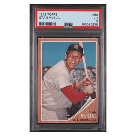 Stan Musial PSA 3 1962 Topps Card #50