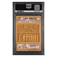 Lou Brock PSA 3 1968 Topps Card #520