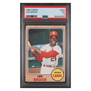 Lou Brock PSA 3 1968 Topps Card #520