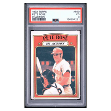 Pete Rose PSA 3 1972 Topps In Action Card #560