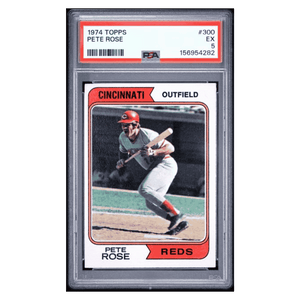 Pete Rose PSA 5 1974 Topps Card #300