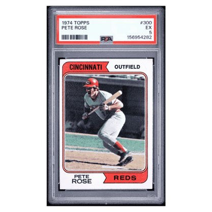Pete Rose PSA 5 1974 Topps Card #300