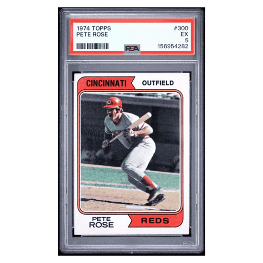 Pete Rose PSA 5 1974 Topps Card #300