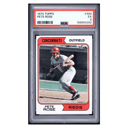 Pete Rose PSA 5 1974 Topps Card #300