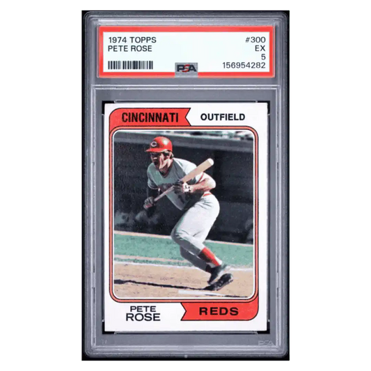 Pete Rose PSA 5 1974 Topps Card #300