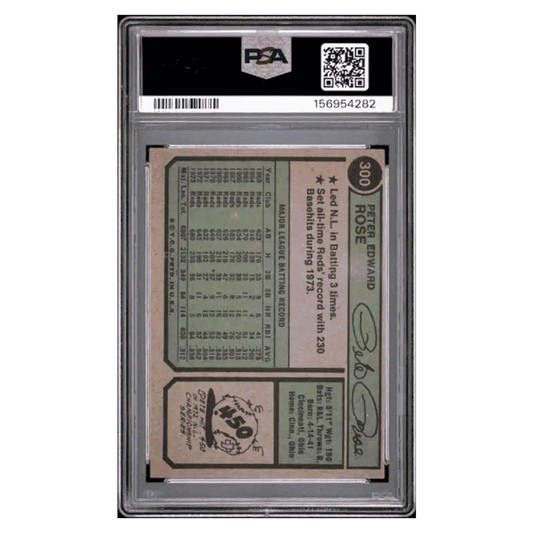 Pete Rose PSA 5 1974 Topps Card #300