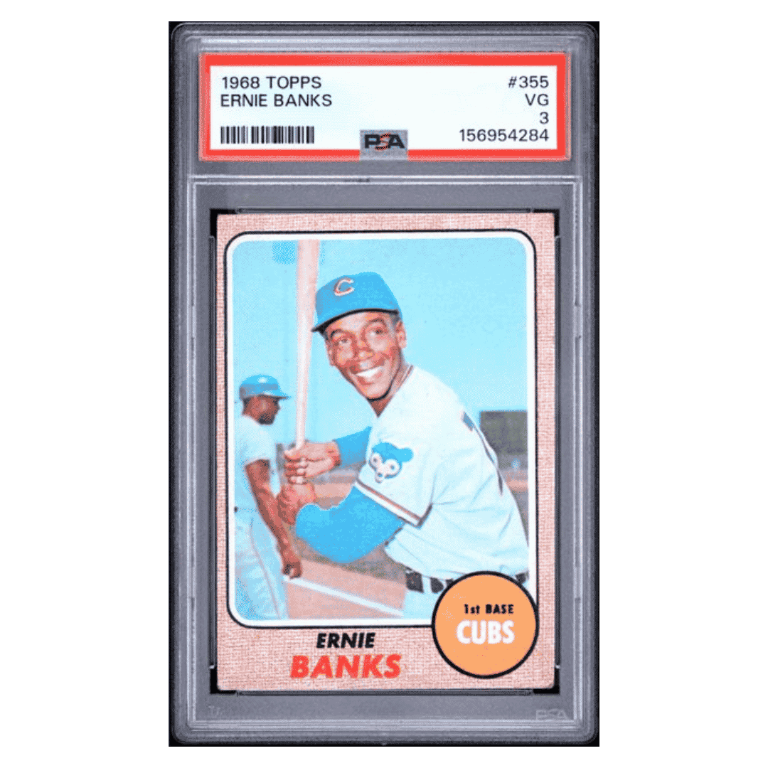 Ernie Banks PSA 3 1968 Topps Card #355