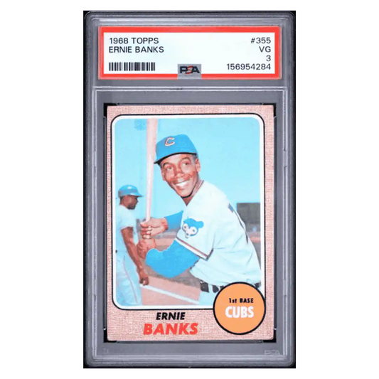 Ernie Banks PSA 3 1968 Topps Card #355