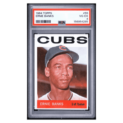 Ernie Banks PSA 4 1964 Topps Card #55
