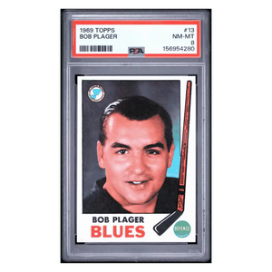 Bob Plager PSA 8 1969 Topps Card #13