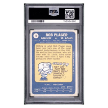 Bob Plager PSA 8 1969 Topps Card #13