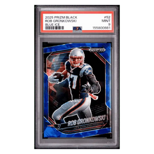Rob Gronkowski PSA 9 2025 Panini Prizm Black Blue Ice #d/ 125 Card #52
