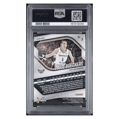 Paige Bueckers PSA 10 2025 Panini Prizm WNBA Ice Rookie RC Card #5