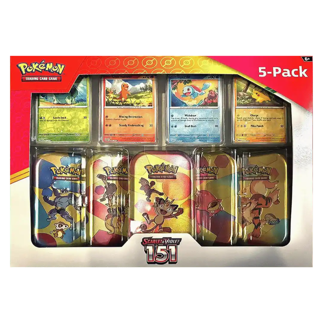 Pokemon TCG: Scarlet & Violet 151 Mini Tin 5-Pack - Meowth