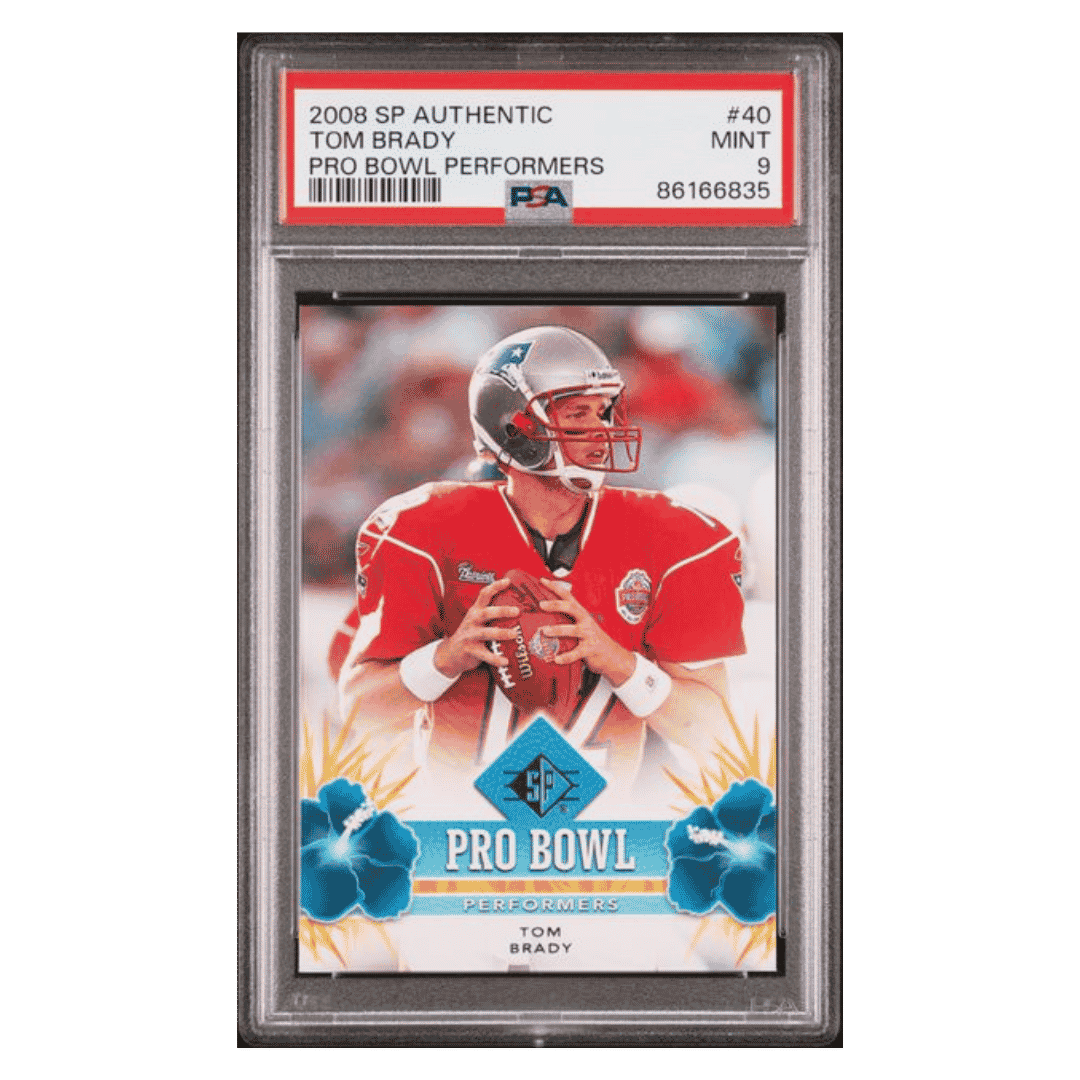 Tom Brady PSA 9 2008 Upper Deck SP Authentic Pro Bowl Performers Card #40
