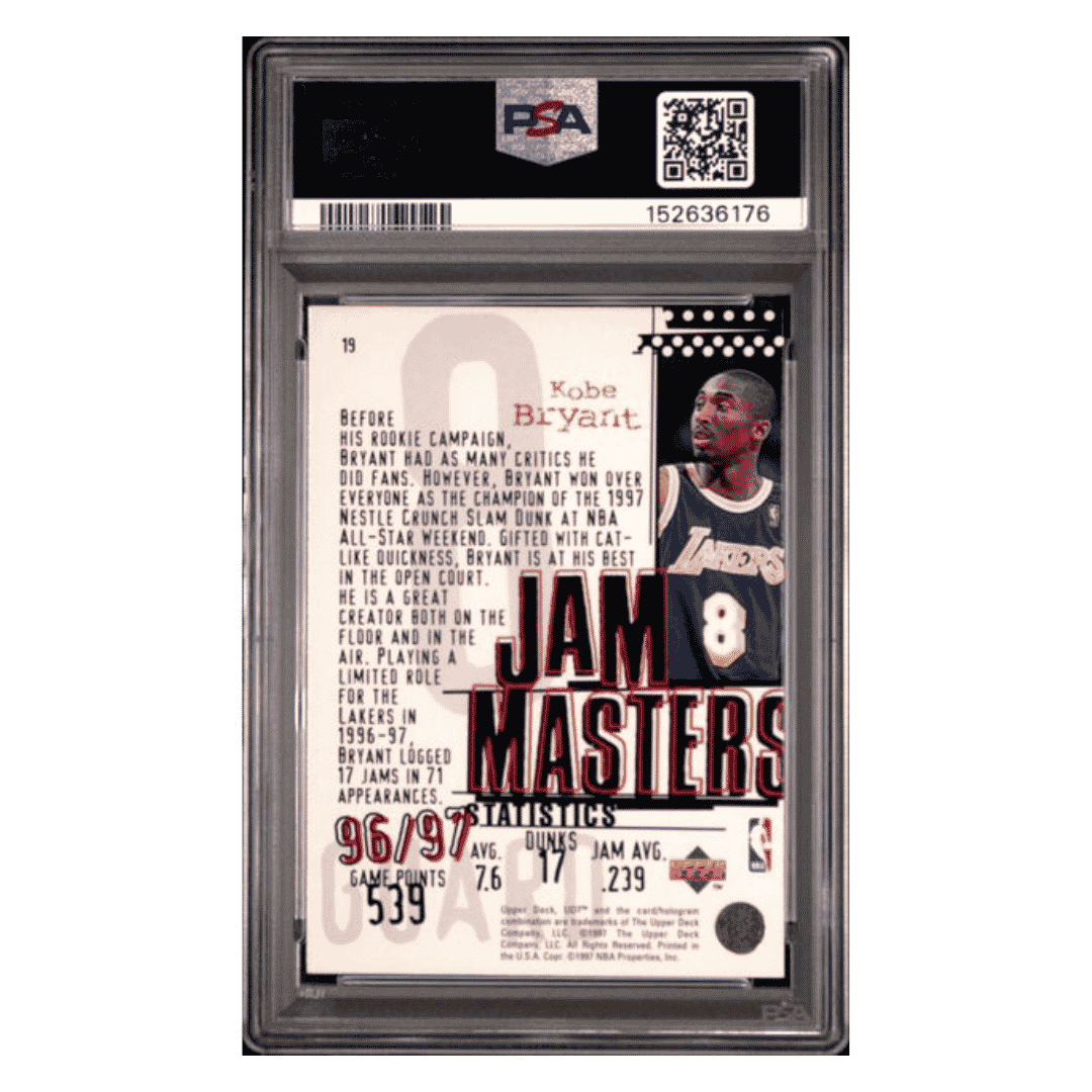 Kobe Bryant PSA 6 1997 upper Deck 3 Card #19