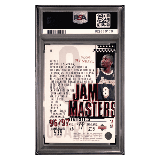 Kobe Bryant PSA 6 1997 upper Deck 3 Card #19