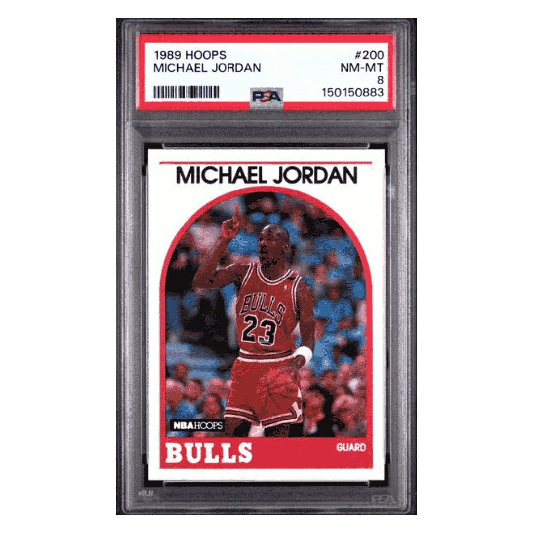 Michael Jordan PSA 8 1989 NBA Hoops Card #200