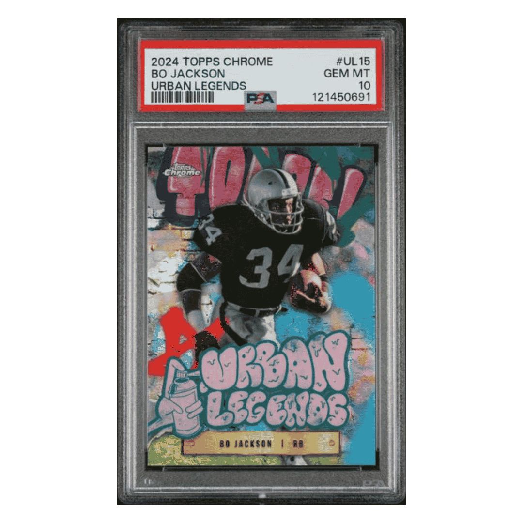 Bo Jackson PSA 10 2024 Topps Chrome Urban Legends Case Hit Card #UL15