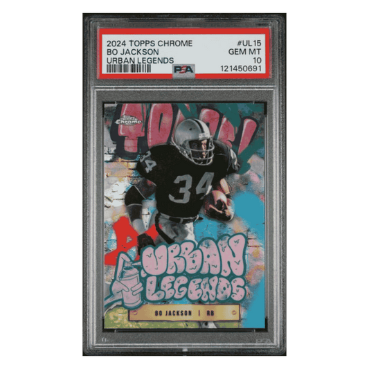 Bo Jackson PSA 10 2024 Topps Chrome Urban Legends Case Hit Card #UL15