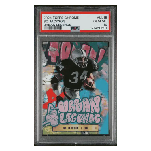 Bo Jackson PSA 10 2024 Topps Chrome Urban Legends Case Hit Card #UL15