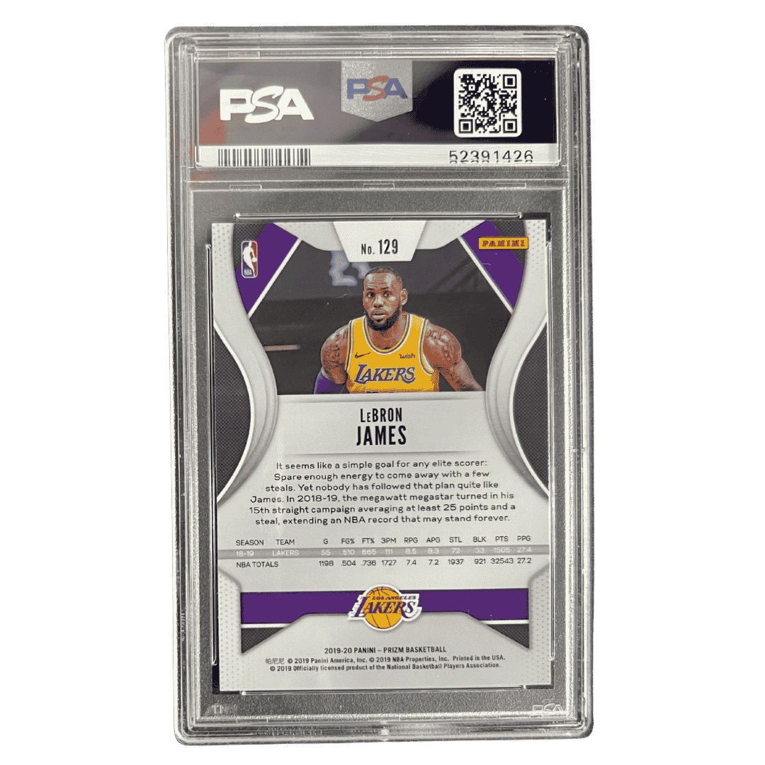 LeBron James PSA 10 2019 Panini Prizm Card #129