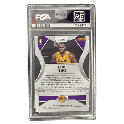 LeBron James PSA 10 2019 Panini Prizm Card #129