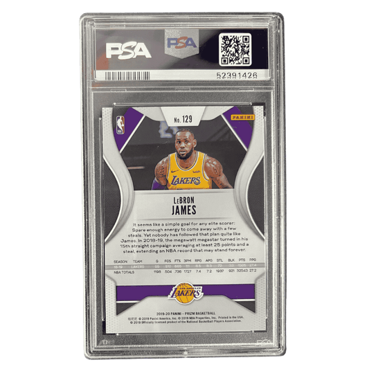 LeBron James PSA 10 2019 Panini Prizm Card #129