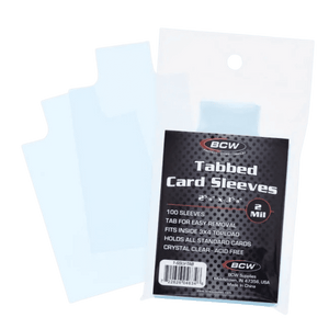 BCW Tabbed Standard Card Sleeves - 100 Count