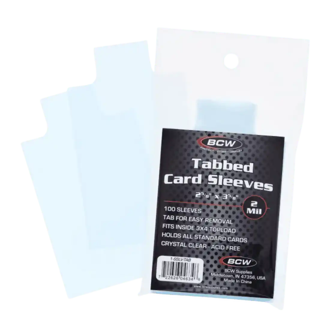BCW Tabbed Standard Card Sleeves - 100 Count