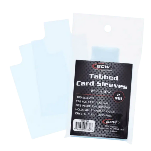BCW Tabbed Standard Card Sleeves - 100 Count