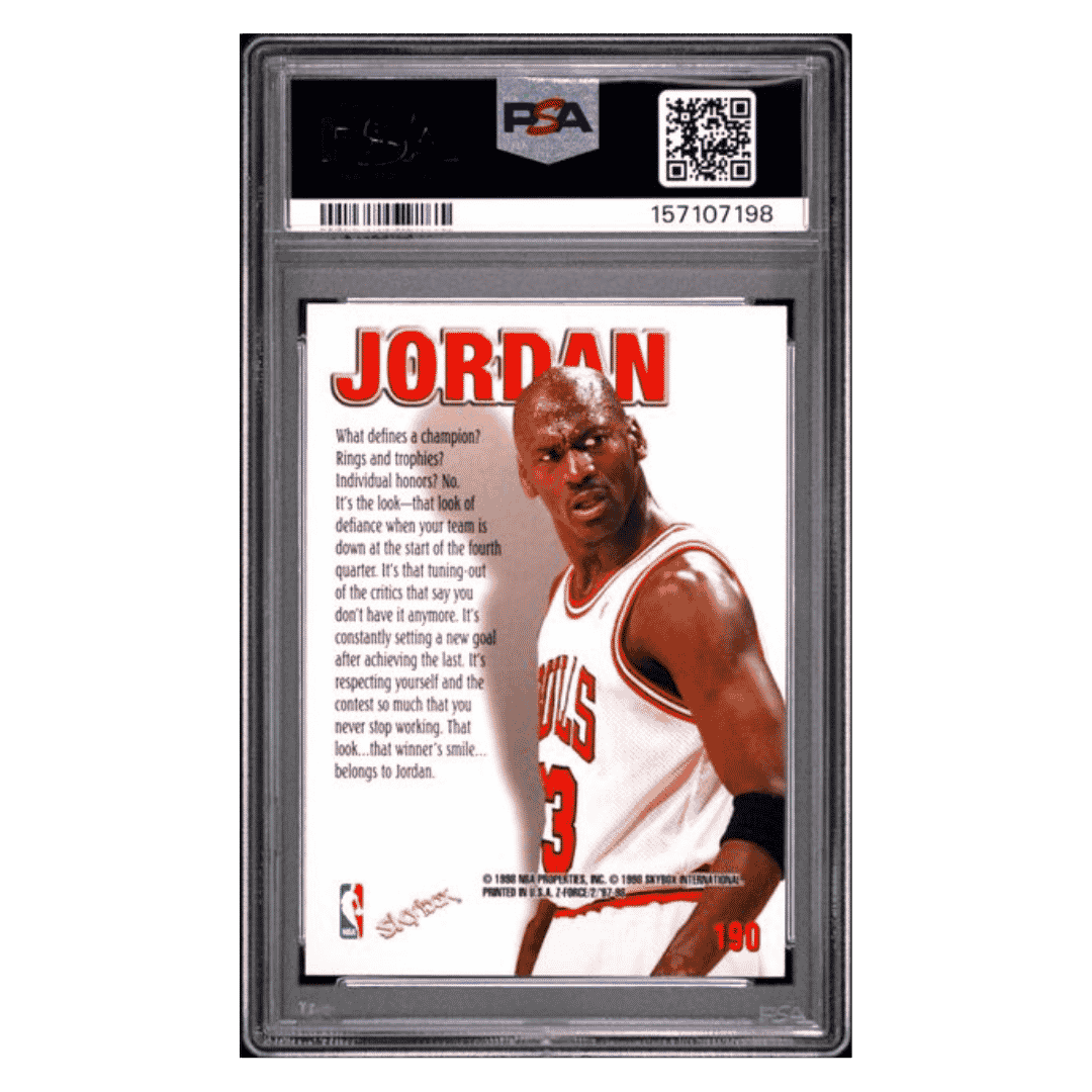 Michael Jordan PSA 7 1997 Skybox Z-Force Card #190