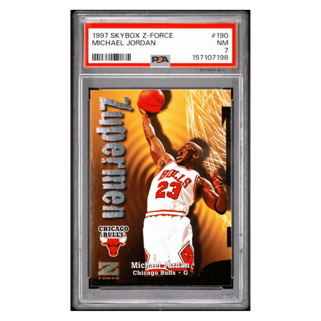 Michael Jordan PSA 7 1997 Skybox Z-Force Card #190