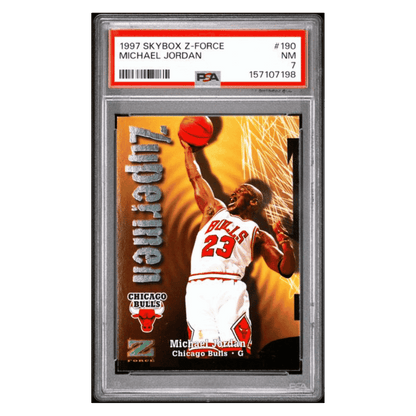 Michael Jordan PSA 7 1997 Skybox Z-Force Card #190