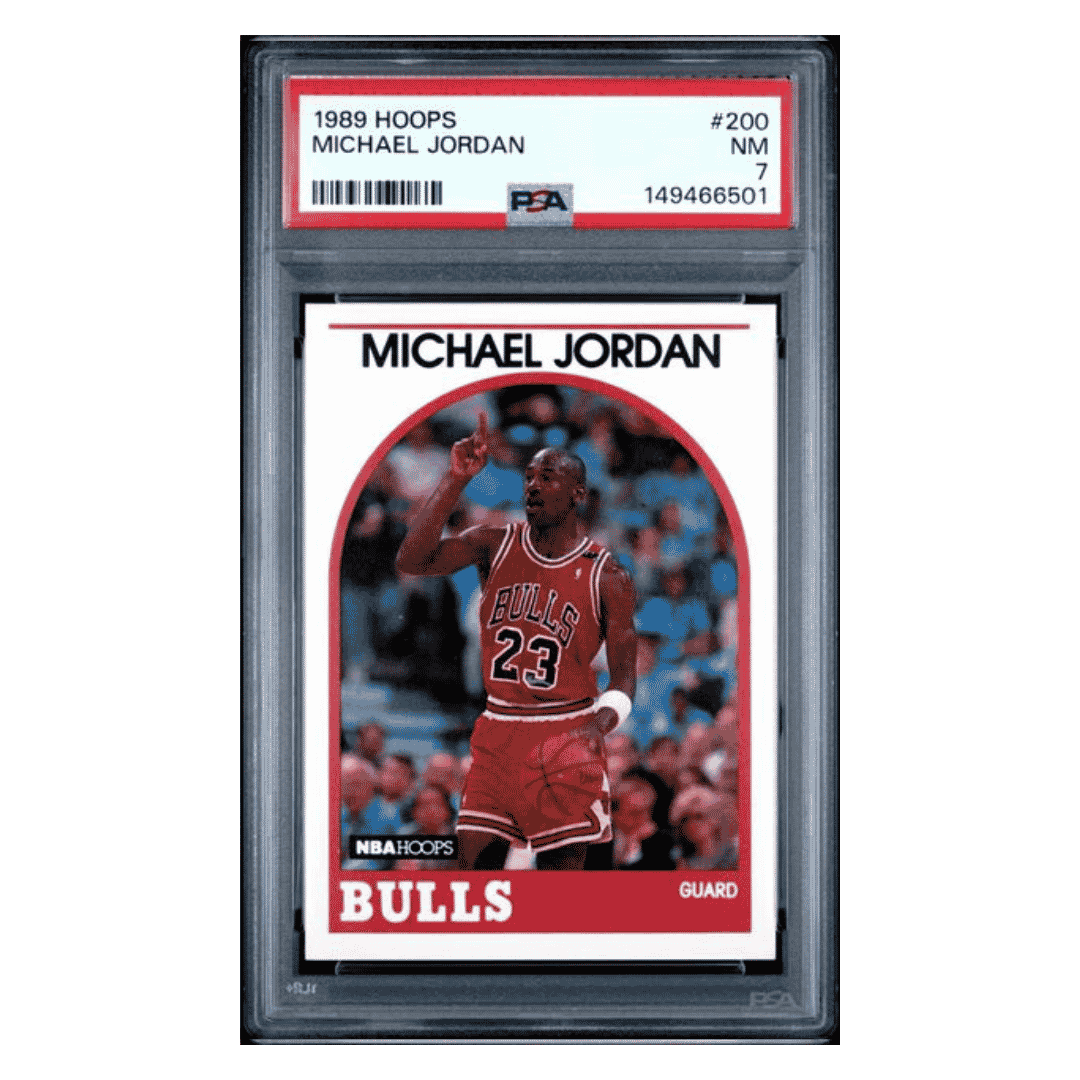 Michael Jordan PSA 7 1989 NBA Hoops Card #200