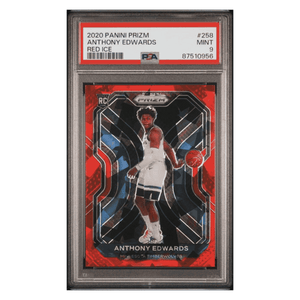 Anthony Edwards PSA 9 2020 Panini Prizm Red Ice Rookie RC Card #258