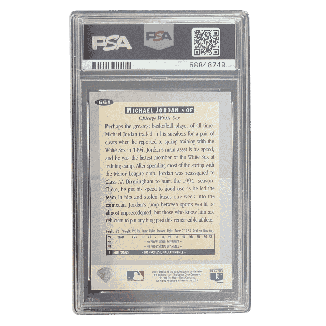 Michael Jordan PSA 8 1994 Upper Deck Collector's Choice Card #661