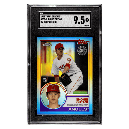 Shohei Ohtani SGC 9.5 2018 Topps Chrome '83 Topps Design Rookie RC Card #83T-6