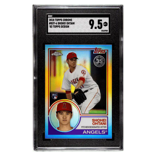 Shohei Ohtani SGC 9.5 2018 Topps Chrome '83 Topps Design Rookie RC Card #83T-6