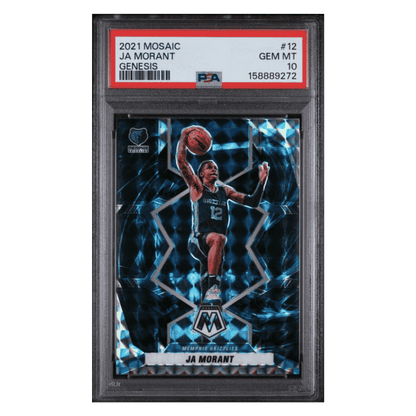 Ja Morant PSA 10 2021 Panini Mosaic Genesis Card #12