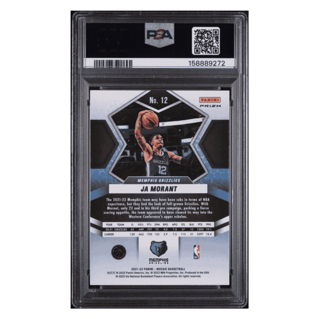 Ja Morant PSA 10 2021 Panini Mosaic Genesis Card #12